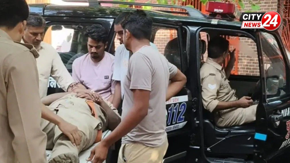 एटा में तेज रफ्तार बाइक ने युवक को मारी टक्कर, कांस्टेबल समेत दो घायल