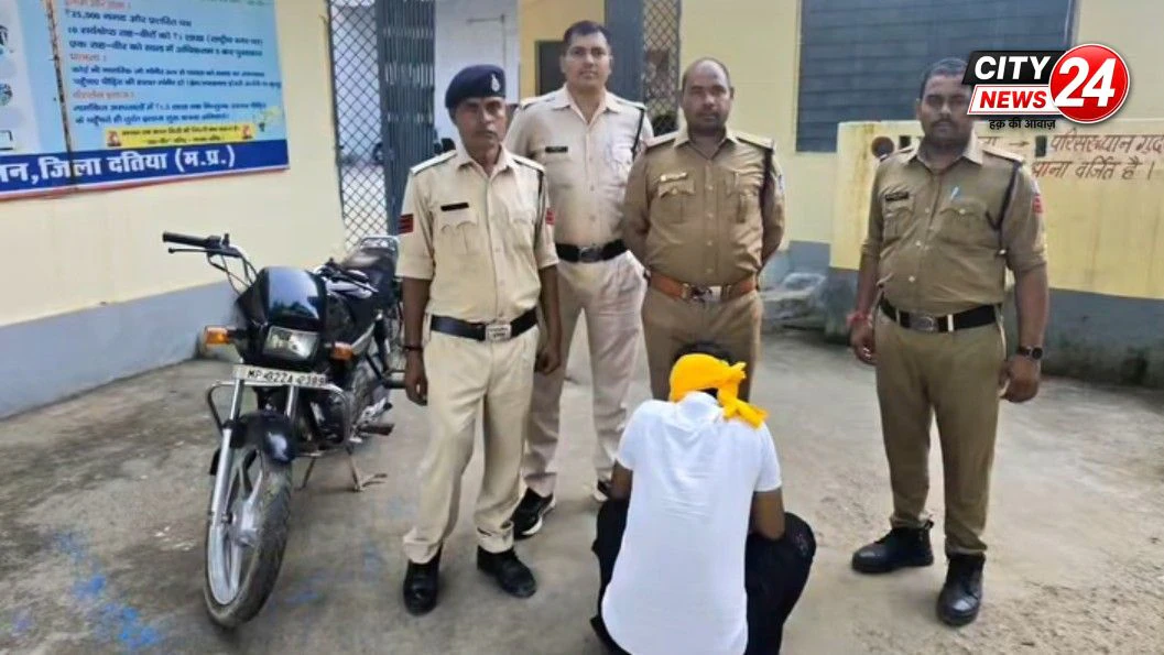 दतिया पुलिस की बड़ी कार्रवाई: हत्या के प्रयास के मामले में फरार आरोपी गिरफ्तार