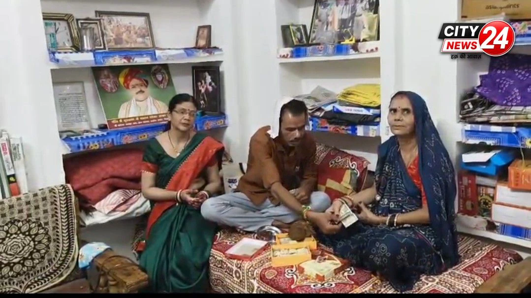 भिंड / खूजा राखी बंधवाकर दिया रक्षा का बचन