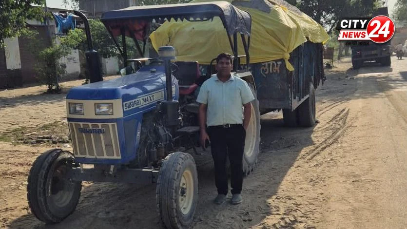 बदायूँ एआरटीओ की कार्रवाई, अवैध रूप से बालू ढोने वाले ट्रैक्टरों से 3.40 लाख रुपये वसूला गया