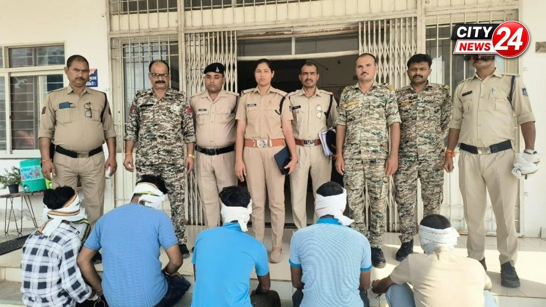भगुवापुरा पुलिस ने डकैती की योजना बना रहे 05 आरोपी को अवैध हथियार सहित किया गिरफ्तार